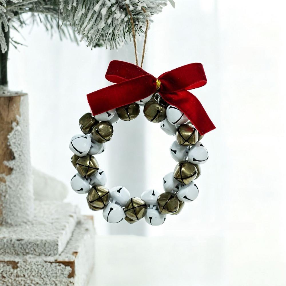 Multicolor Christmas Bell Garland Photo Props DIY Accessories Christmas Tree Hanging Decoration Hanging Design Bell Wreath