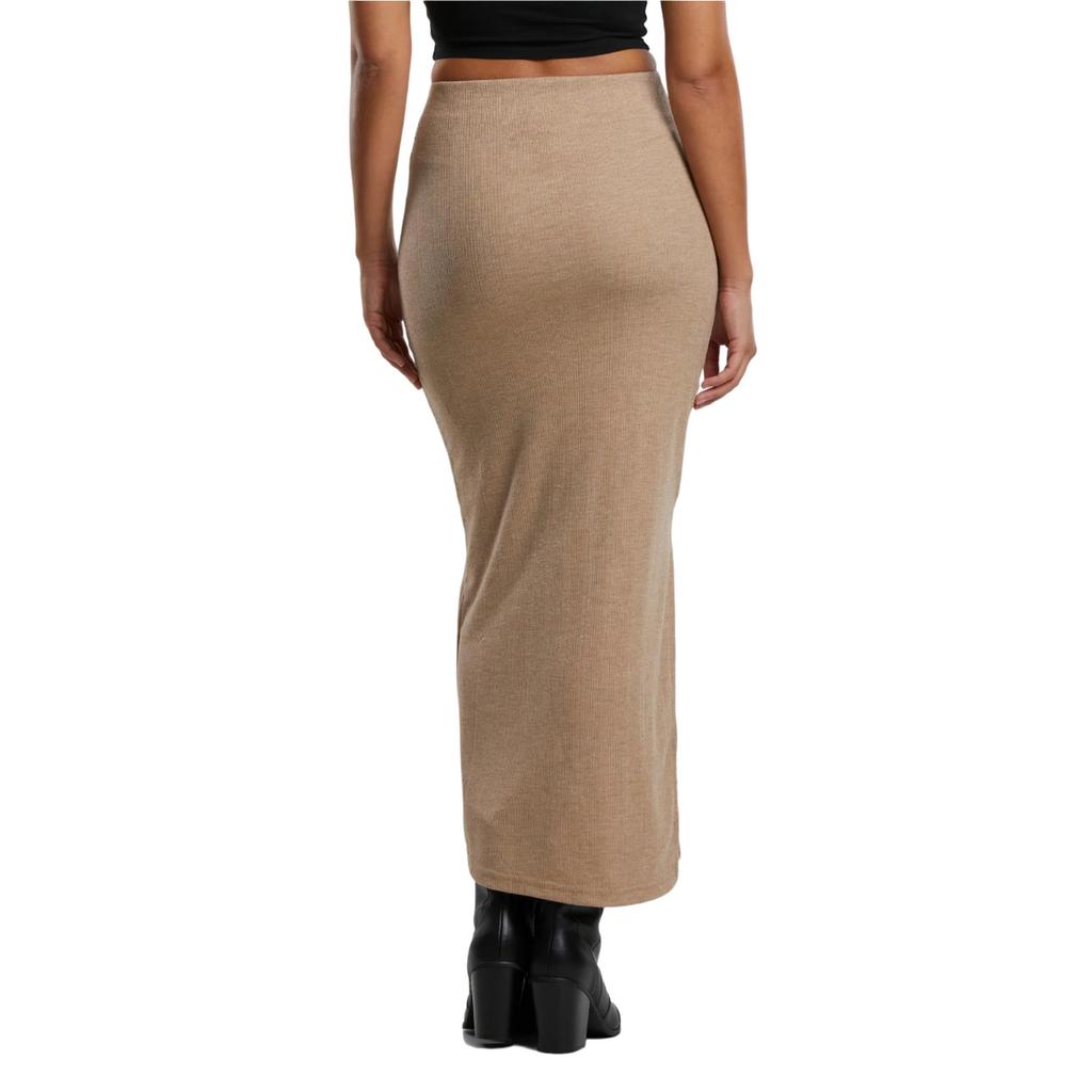 Urban Classics Womens/Ladies Ribbed High Slit Maxi Skirt
