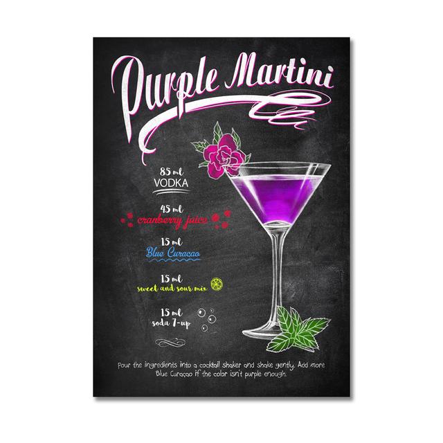 Винтажный постер для коктейлей, напитков, синий, гавайский, «Кровавая Мэри», фиолетовый, Мартиника, кубинская картина маслом, стена ресторана, бара