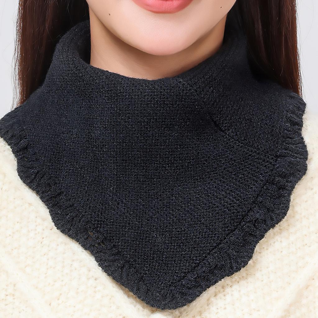 New Detachable Knitted Turtleneck Fake Collar For Women Neck Warmer Autumn Winter Warm Cover Head Neck Knitting False Collar