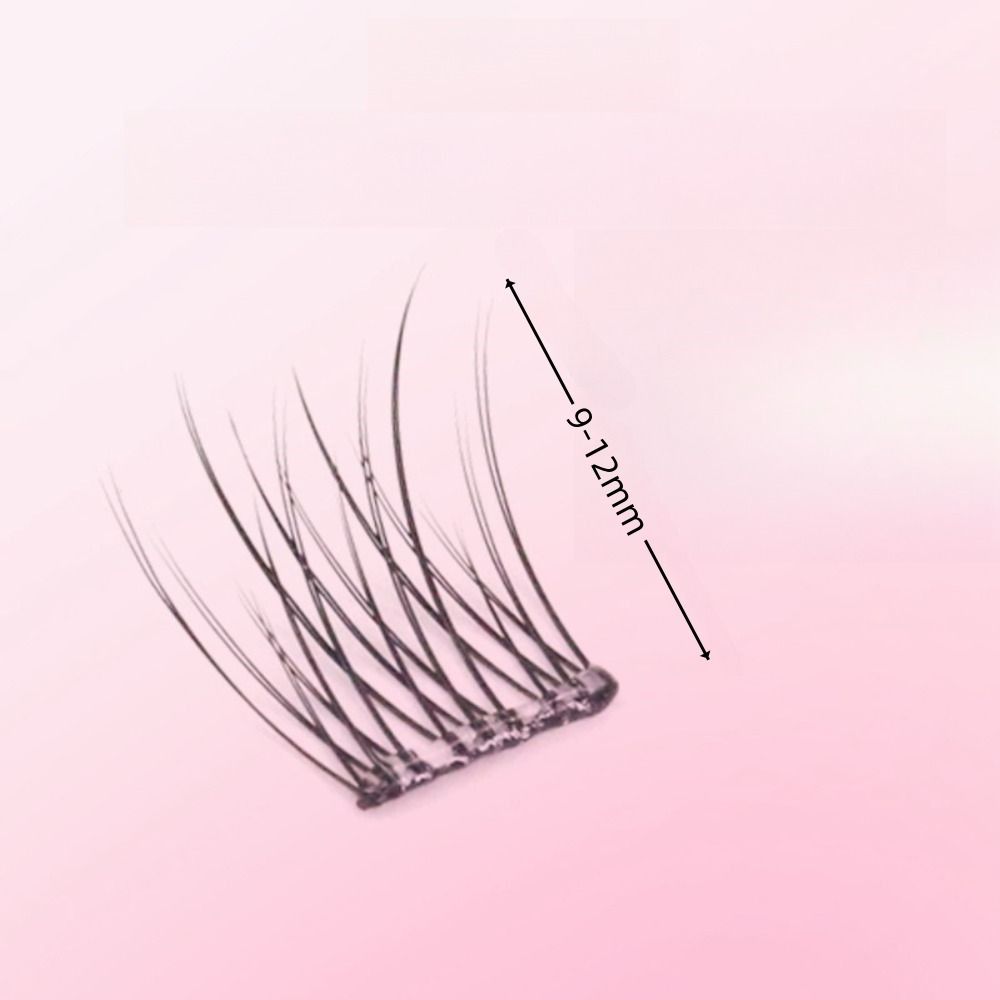 Comic Eye Glue Free Fake Eyelashes Curled Cluster False Lashes Individual Fake Eyelashes Make Up
