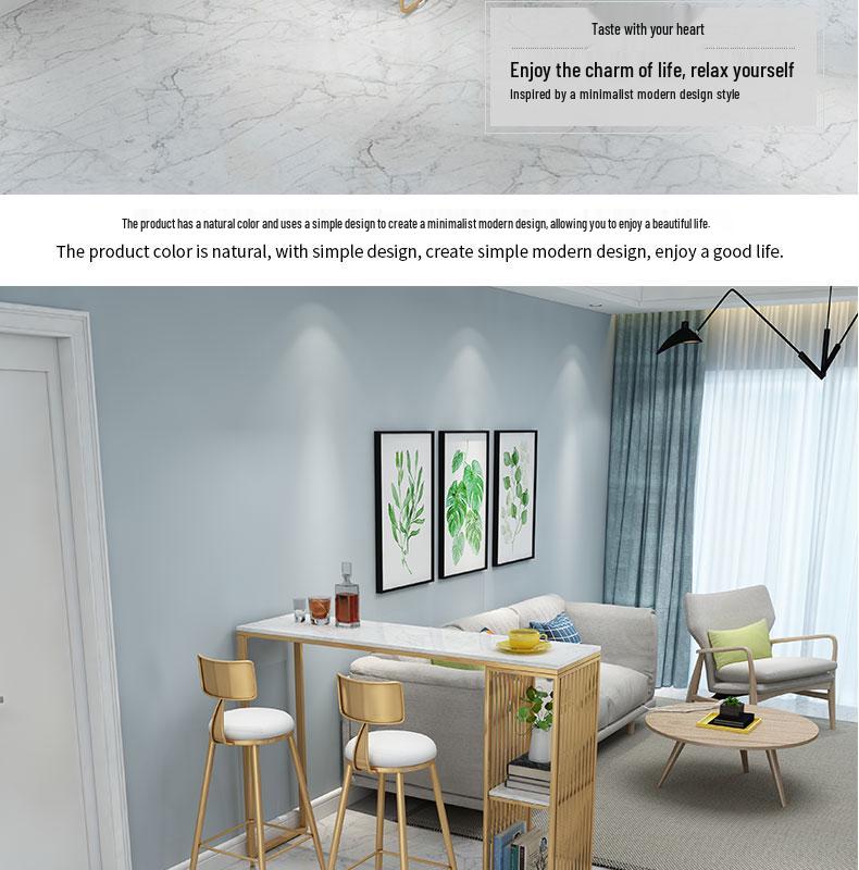 Скандинавский мраморный настенный барный стол с комплектом стульев – Современная перегородка-стойка для гостиной