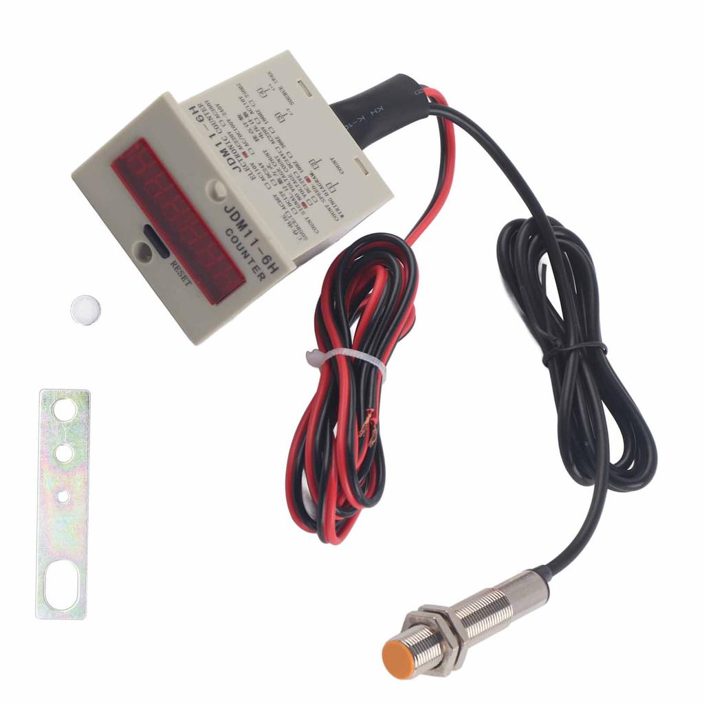 BERM Цифровой счетчик с дисплеем, датчик уровня, контакт, промышленная счетная панель JDM116HAC220V