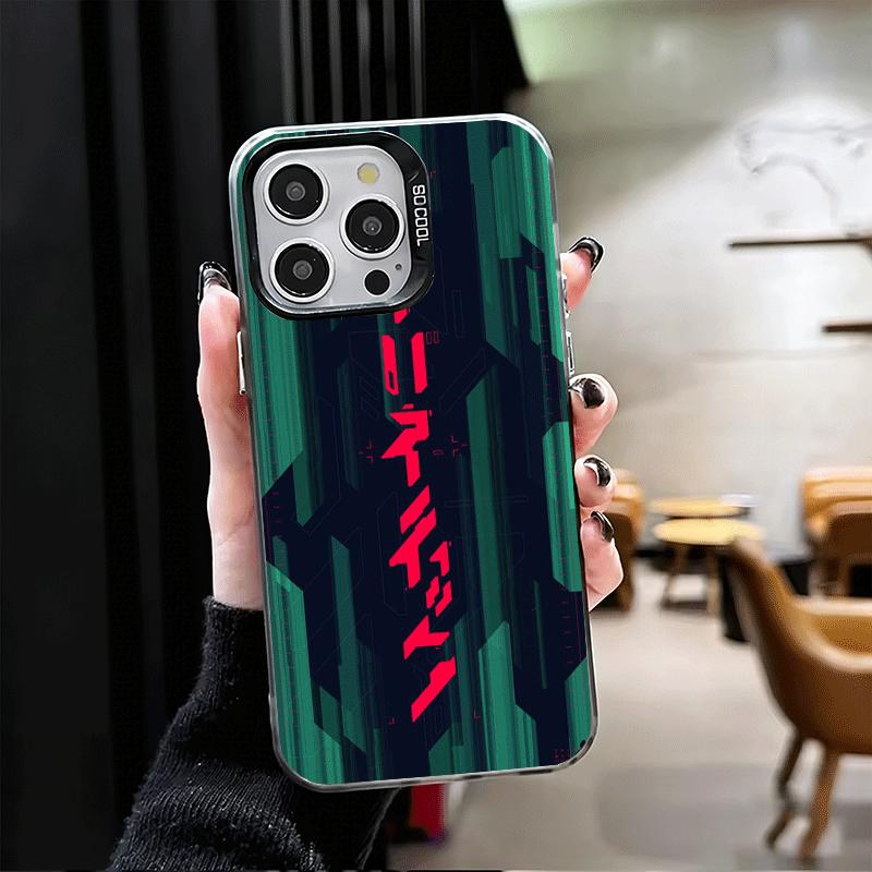 Мягкий чехол для телефона в киберпанк эстетике для iPhone 15 16 17 Pro Max 17Air 16E 14 Plus 13 12 Mini Ударопрочный чехол Задняя панель