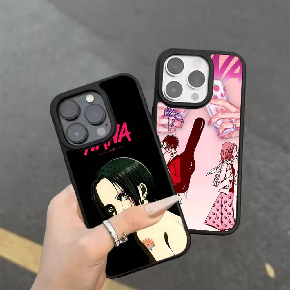 Крутой чехол для телефона с Наной Осаки из аниме Для iphone 11 12 13 14 15 Pro Max 17 16 Plus Жесткая задняя крышка из ПК+ТПУ