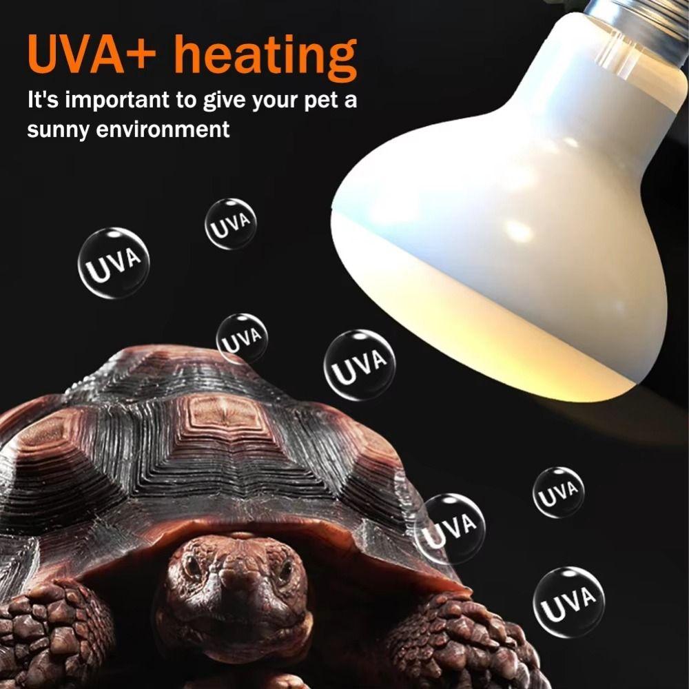 110/220V Reptile Heating Lamp E27 Basking Light Heater Bulb UVA Lamp Amphibians