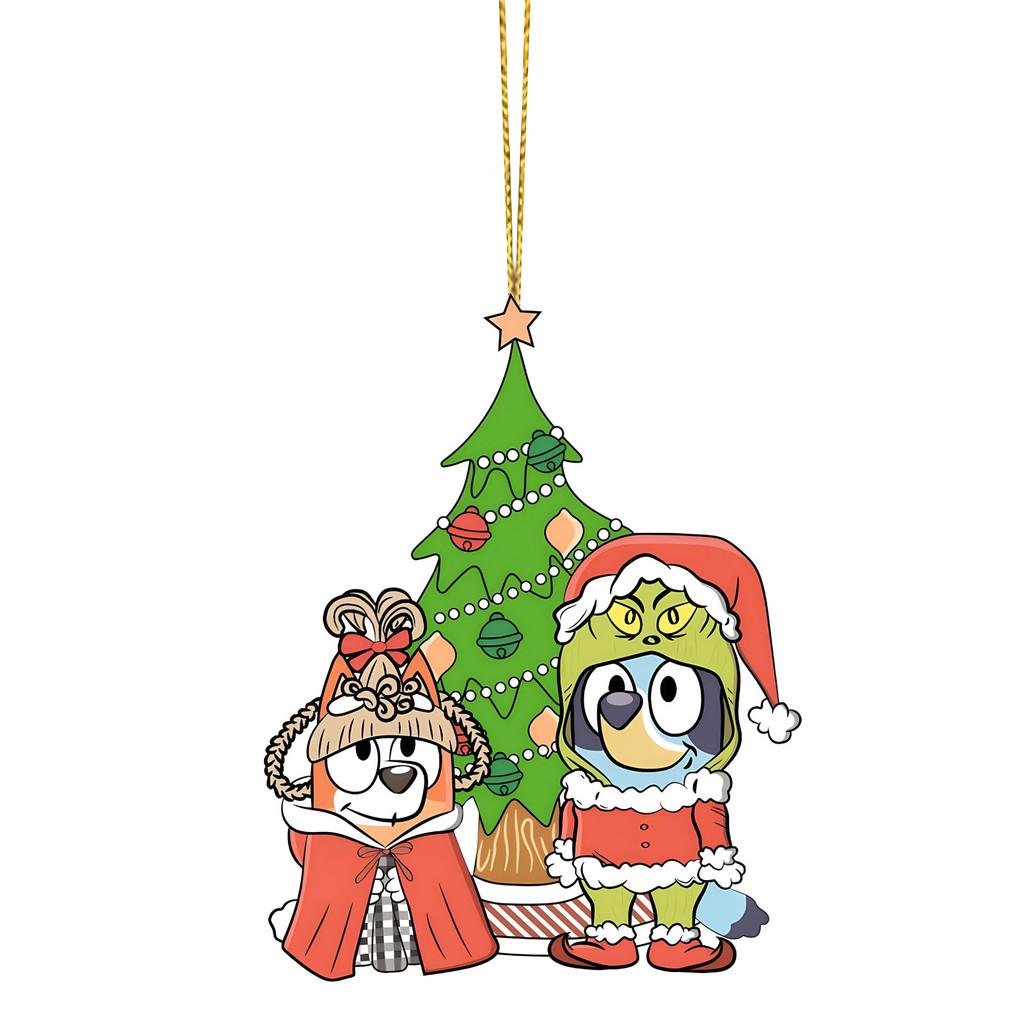 Подвесные тематические украшения для вечеринки, акриловые подарочные бирки для декора рождественской елки