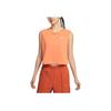 Sportswear Club Fashionable Versatile Comfortable Sleeveless Round Neck Breathable T-Shirt Women Tops Soft-Orange HF9532-828