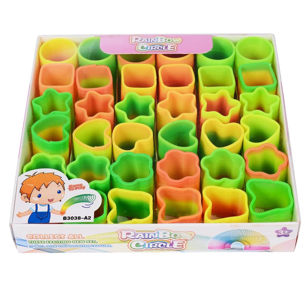 36 Pack Spring Rainbow Toys Bulk, Kids Party Favors,Goodie Bag Stuffer Gifts, Pinata Fillers,Birthday Suprizes Gift for Kids