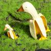 Resin Lawn Office Patio Home Garden Weird Gifts Banana Duck Ornament Duck Sculpture Duck Statues