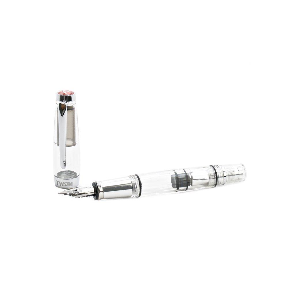 TWSBI Алмазная мини ручка Al серебристая с пером M