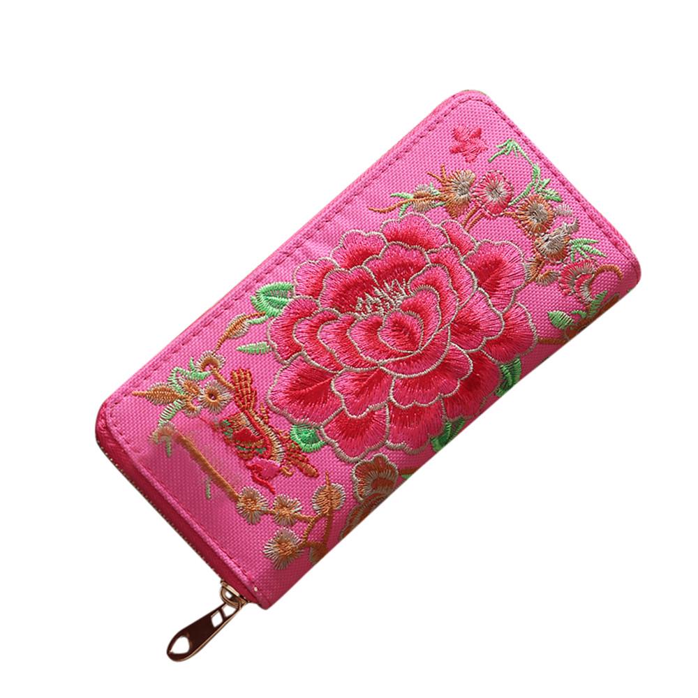 Женская мода с одной тягой и вышивкой в ​​стиле кошелька, сумка для монет