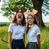 Костюм собаки для ребенка Включает ободок с ушами собаки Хвост собаки Нос собаки Бант Юбка Хэллоуин Собака Животное Наряд для Женщин Девочки