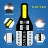 100 шт. T10 W5W светодиодные лампы Canbus 7020 Cob 2SMD 194 168 автомобильные лампы для внутреннего освещения, лампа для чтения, клиновидная белая лампа 12 В
