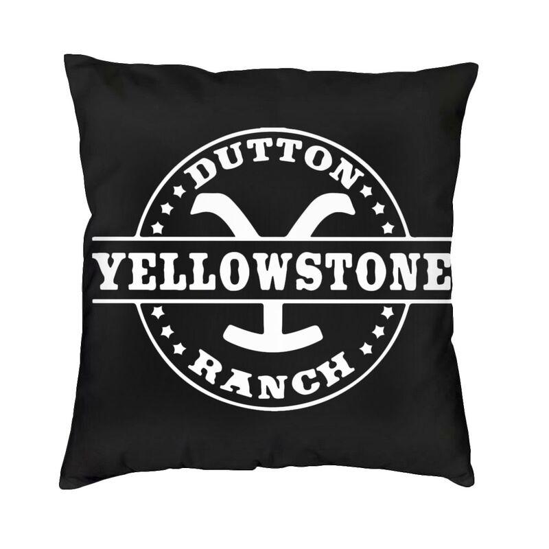 Роскошный чехол для подушки Йеллоустоун 45x45 см, полиэстер Даттон Ранчо, наволочка для дивана, стула, квадратная наволочка, декоративная домашняя наволочка