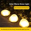 Solar Powered Solar Stone Light LED Solar Powered Rock Light Frosted Glass Ground Lamp  Pathway