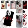 Кровавый Кровавый Рука Телефон Чехол Для iPhone 17 Air 14 13 12 16Pro Max 15 Plus Max Чехол Оболочка coque