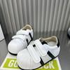 Velcro Ugly Cute Shell Head Bread Shoes Women's New Versatile Inner Height Increase Casual Sports Small Board Shoes