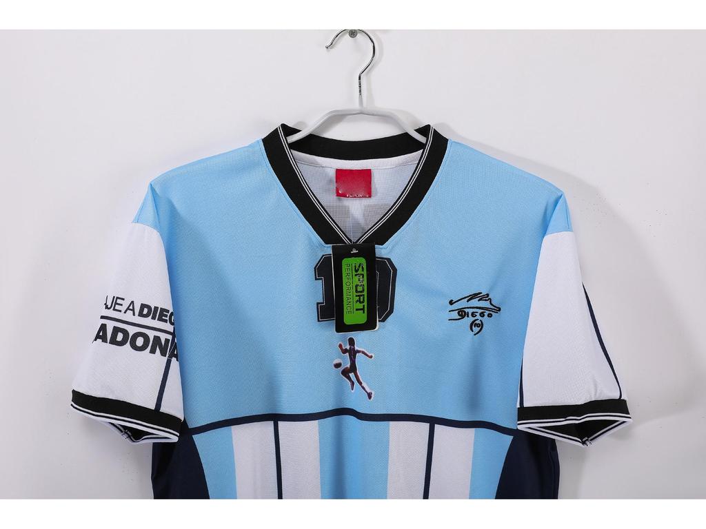 2001 Argentina Home Maradona Retro Jersey - Personalized & Customizable