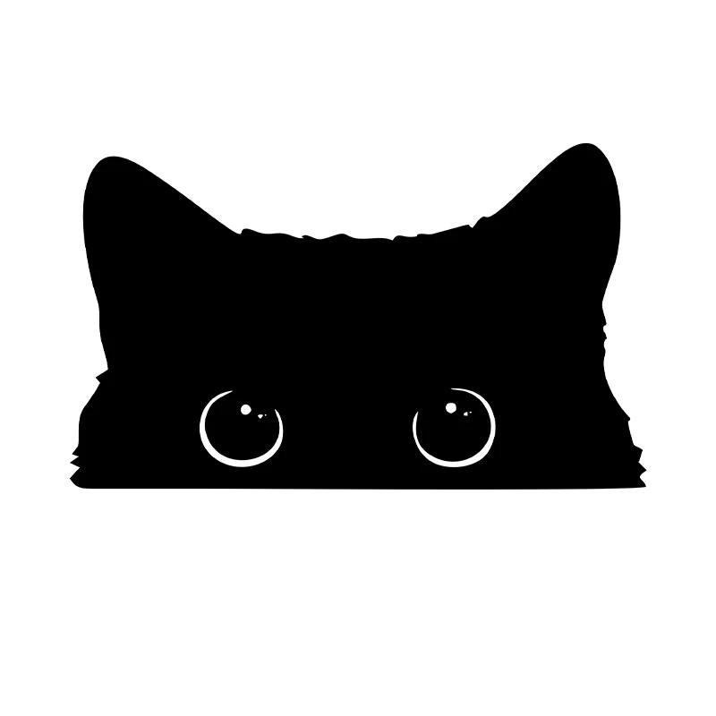 15*9 см милые автомобильные наклейки аксессуары бедный кот ворует с большими глазами часы виниловый чехол для стайлинга автомобиля водонепроницаемый