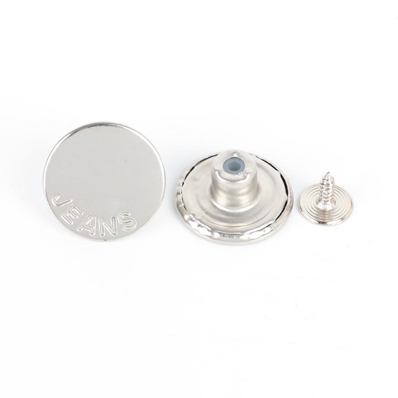 10 шт., съемные джинсовые пуговицы, регулируемая свободная талия, металлическая пуговица в стиле ретро, без швейных брюк, пряжки, винт, набор для ремонта ногтей, инструменты для отправки