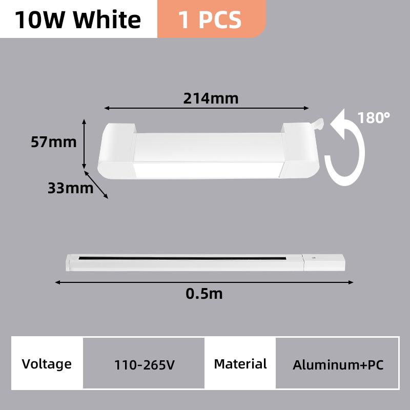 Новые трековые светильники алюминиевый потолочный трековый светильник прожектор лампа 110-220 В трековый светильник для дома магазин одежды Домашний декор