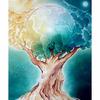 DIY Diamond Painting Tree Month Diamond Embroidery Cross Stitch Mosaic Picture of Rhinestones
