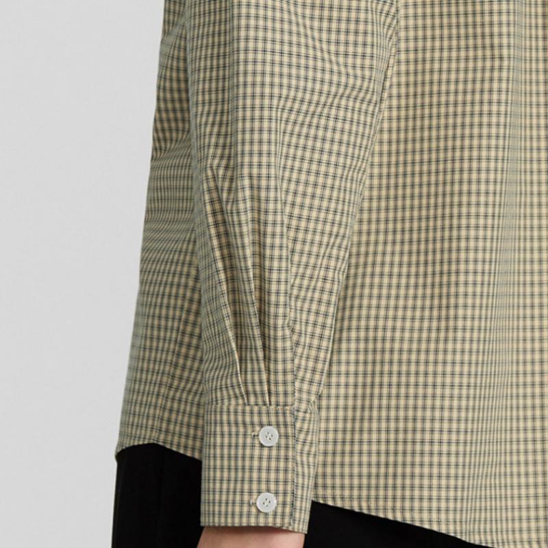 She S miss Хлопковая рубашка в клетку в клетку SwwStp11050 Be