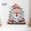 Christmas Party Bathroom Supplies Toilet Stickers, Waterproof Funny Santa Claus Lid Seat Decals, Self-Adhesive Festive Art Water Tank Sticker,