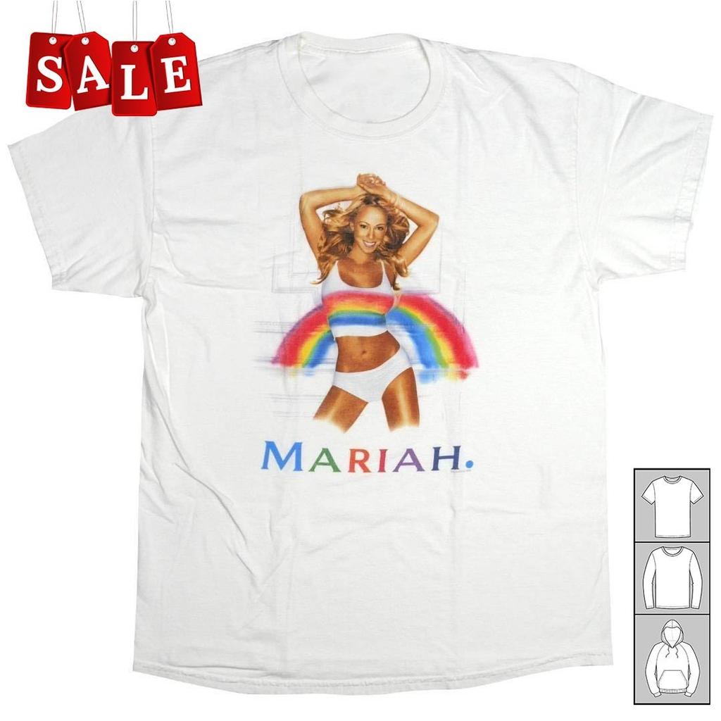 Новый подарок Mariah Carey Rainbow для фанатов, унисекс, S-5XL, футболка CA685