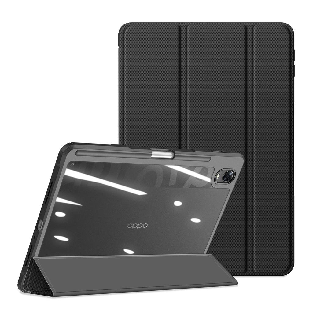 Dux Ducis Toby Armored Flip Smart Case For Oppo Pad With Stylus Holder Black