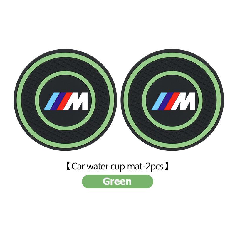 For BMW 2pcs Silicone Car Anti-Slip Water Cup Pads Durable Car Cup Holder Mat Performance X1 X3 X5 E39 E46 E90 F20 E60 F30 M3 M5
