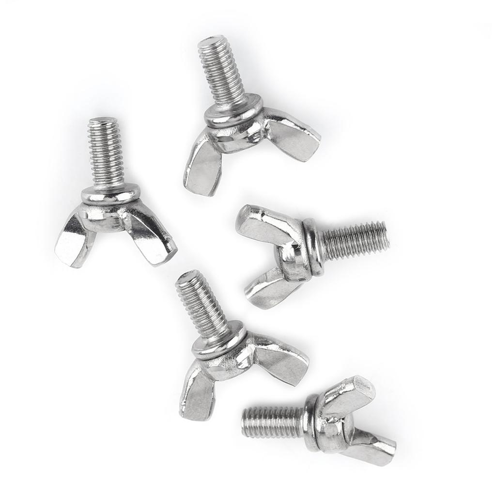 5 шт. в упаковке 304 нержавеющая сталь винты-бабочки болты машинный крепеж(М5 * 10мм)