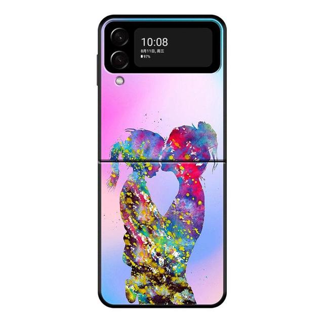 Чехол для телефона Super Mom для маленьких девочек и мальчиков для Samsung Galaxy Z Flip 4 Z Flip3 5g, чехол для Galaxy Z Flip Pc, твердый чехол Couqe Fundas