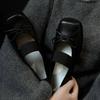 Дизайнерские весенние женские туфли Мэри Джейн, модные женские удобные балетки с квадратным носком на мягкой подошве, женские удобные балетки