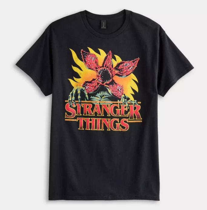 Мужская футболка с принтом Stranger Things Демогоргон Размер L Короткий рукав