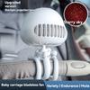 2024 New Leafless Octopus Small Fan Silent Baby Stroller USB Rechargeable Fan Portable