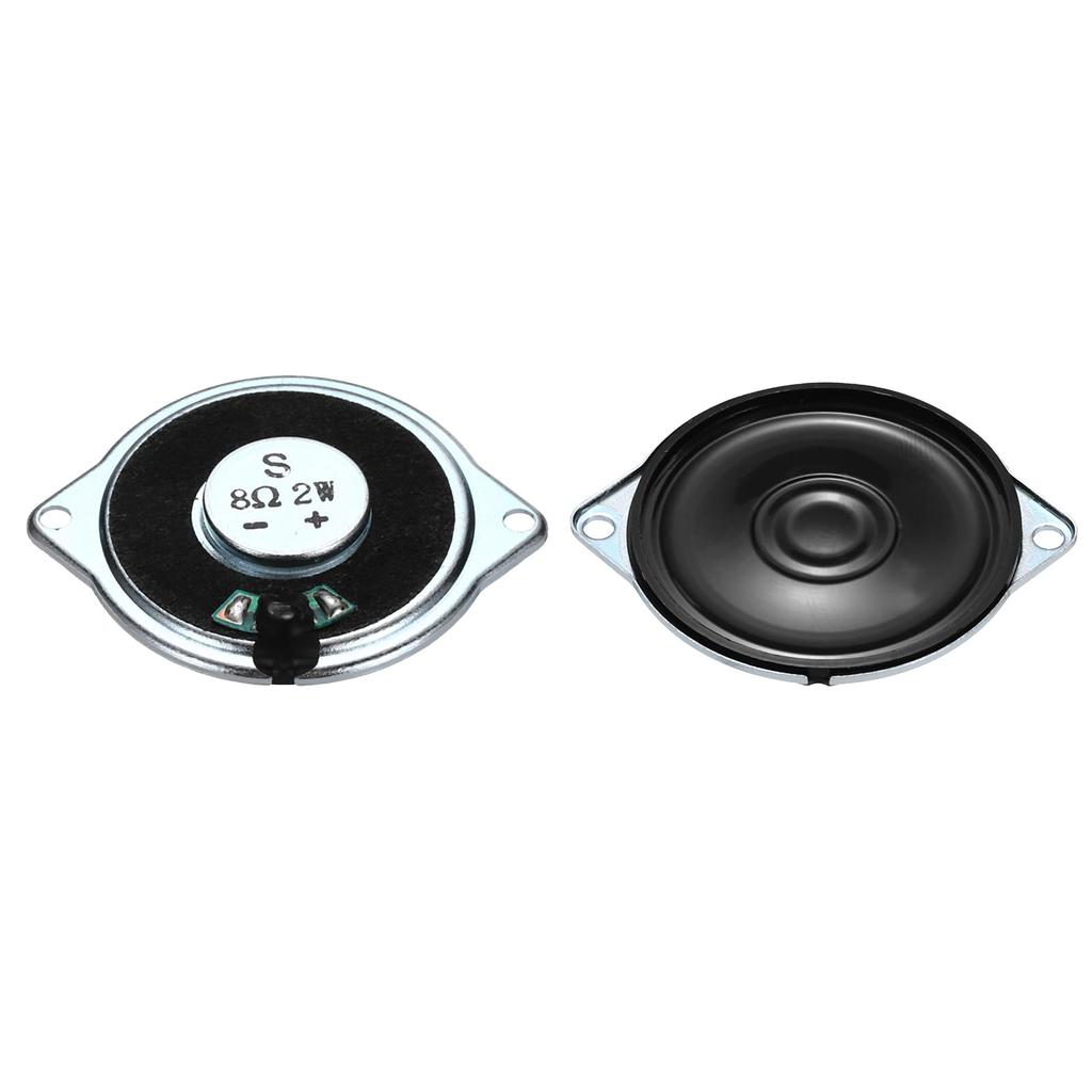 Uxcell 1 шт. 2 Вт 8 Ом Маленький динамик Металлический корпус для наушников Внутренний микро-магнитный динамик Мини-динамик для DVD EVD Мультимедиа Мобильный Портативный Рекламный