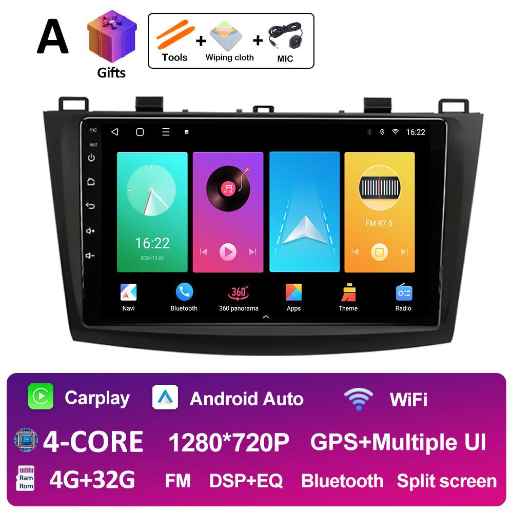 Мультимедийный проигрыватель для Mazda 3 2009 2010 2011 2012 2013 Android Auto Вентилятор охлаждения DSP Стерео Беспроводной Carplay QLED IPS Экран WIFI