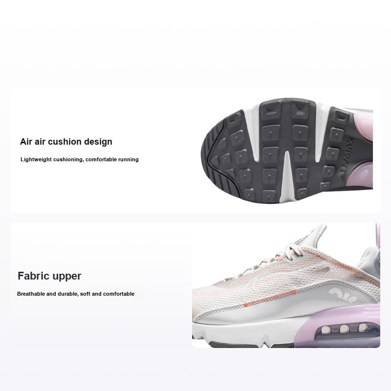 Nike Детские кроссовки Air Max 2090 GS Platinum Tint Light Violet Grey Metallic-Platinum Crimson-Bliss CJ4066-014