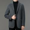 Double-sided Woolen Coat, Men's Mid-length Winter Thickened Down Lining, Dad's Cashmere Coat, Woolen Woolen Suit