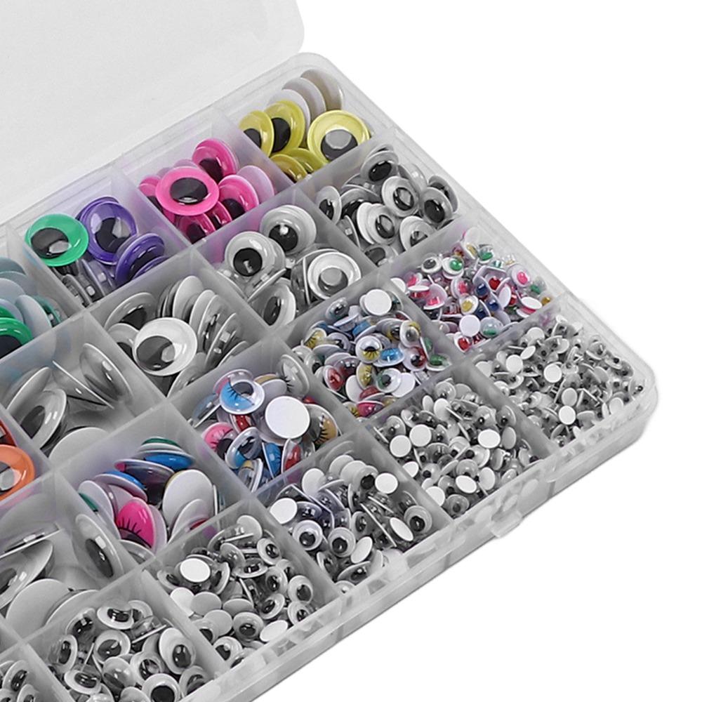 1700pcs Multi Colors Self Adhesive Eyes Self Adhesive Craft Eyes Eye Stickers Doll Decoration