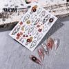Decorative Nail Art Supplies Halloween Stickers, Ghost Flower Skull Spider Web Self-Adhesive Adhesive Stickers Manicure Decals, DIY for Women