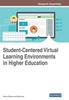 Книга Student-Centered Virtual Learning Environments In Higher Education