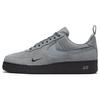 Air Force 1 07 LV8 Reflective Swoosh — крутые серые мужские кроссовки черные DZ4514-002