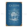 Cassini Spacecraft Diagram Metal Plaque Poster Bar Wall Mural Club Custom Printing Tin Sign Poster