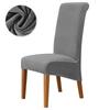 High Back Chair Cover Soft Velvet Chair Covers XL Size Spandex Chair Slipcover for Dining Room Wedding Banquet Bar Solid Color