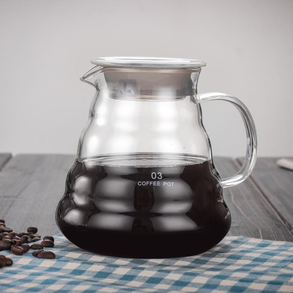 With Glass Handle Glass Coffee Pot Vshape Mouth Coffee Cup Simplicity Coffee Utensils