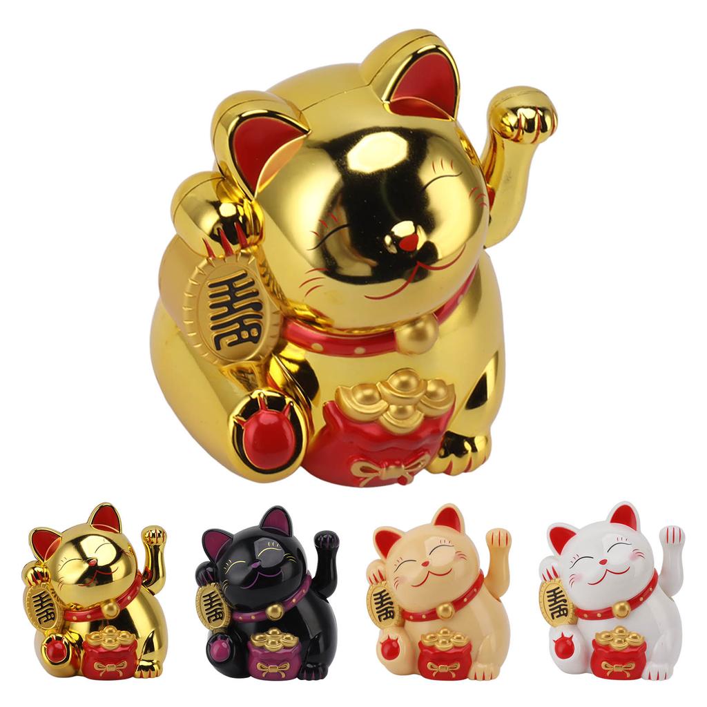 0,5 дюйма электрическая размахивающая рука Fortune Cat декоративные милые пластиковые украшения для кошек для кассового стола