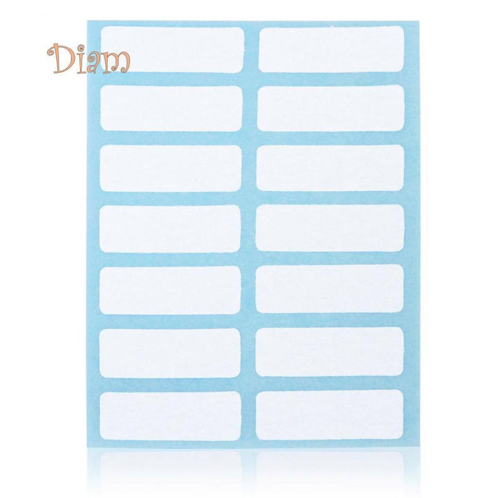 BH 168Pcs Self-adhesive Labels Blank Name Number Sticker Student Office Stationery